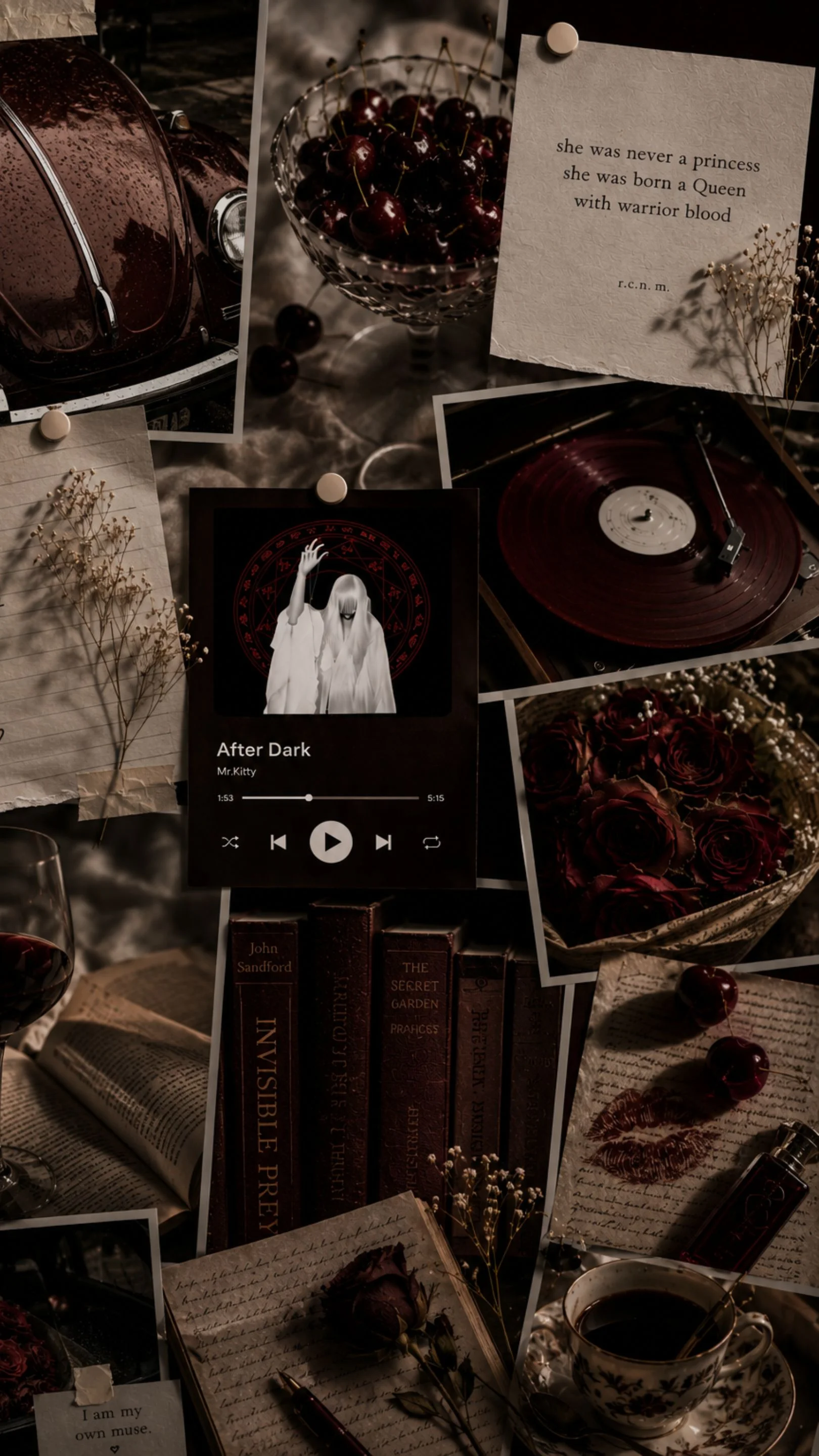 The Dark Feminine Aesthetic Moodboard